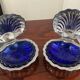Pair of shell butter dishes from the 70s