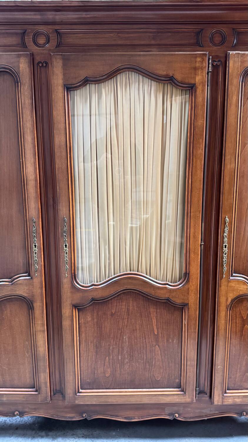 3-piece cherry wood bookcase, LXV style