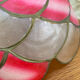 Lampshade in mother-of-pearl petals