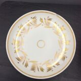 Cup and saucer porcelain of paris empire decoration golden foliage nineteenth
