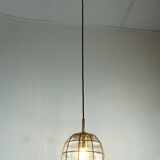 glashuette limburg hanging LAMP 1960's 70's glass pendant light model 4184