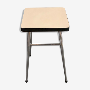 White formica stool