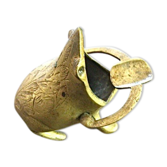Brass toad ashtray