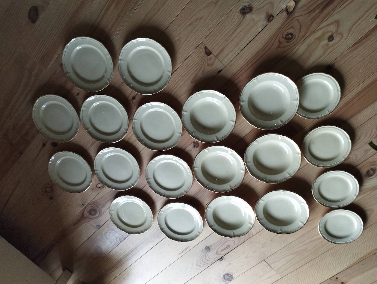 Antique gien table service – niderviller model – exceptional set