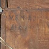 Art Nouveau Wall Mirror in Oak Frame, Early 20th Century