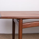 Danish teak coffee table by HE Mobler 1960