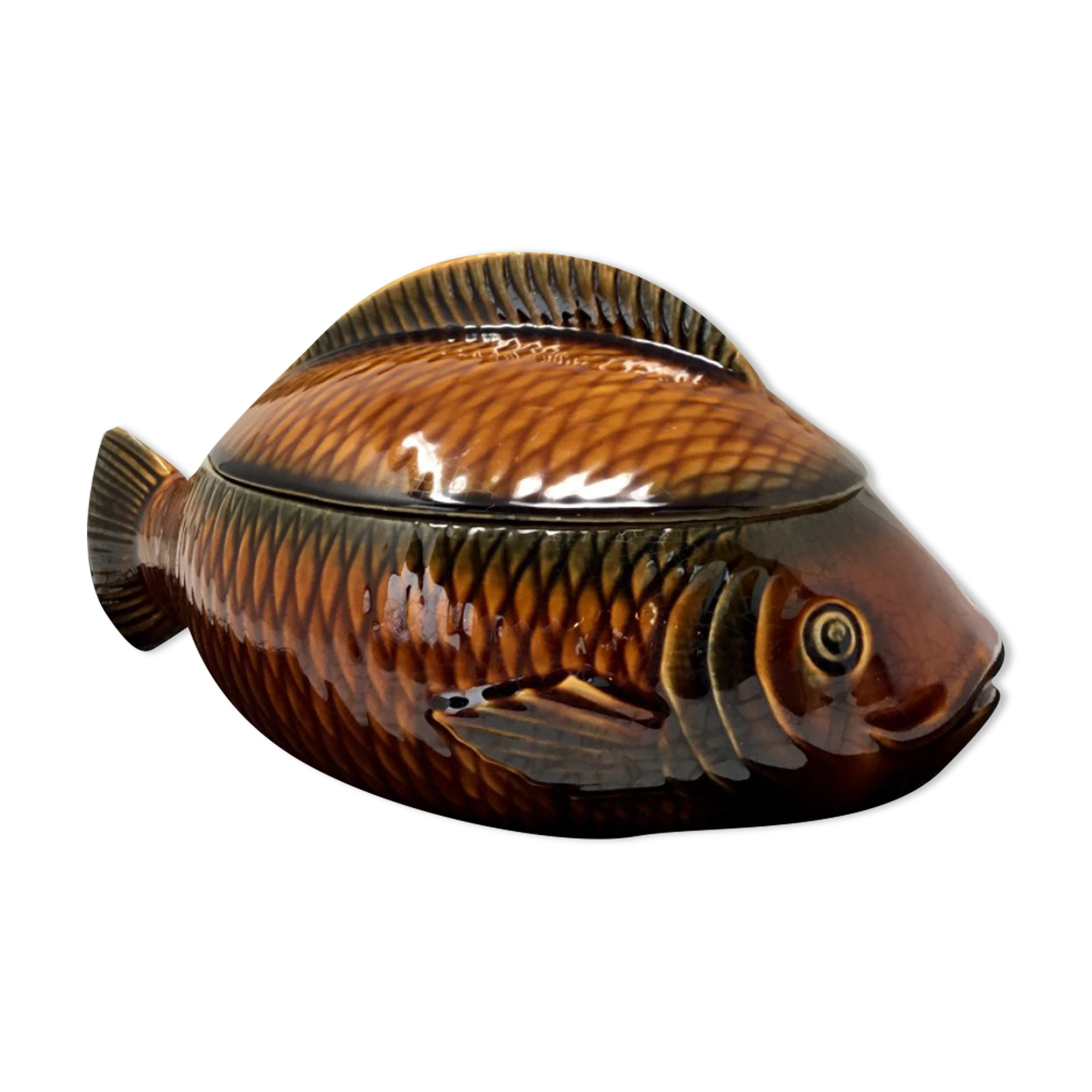 Vintage fish soup Sarreguemines