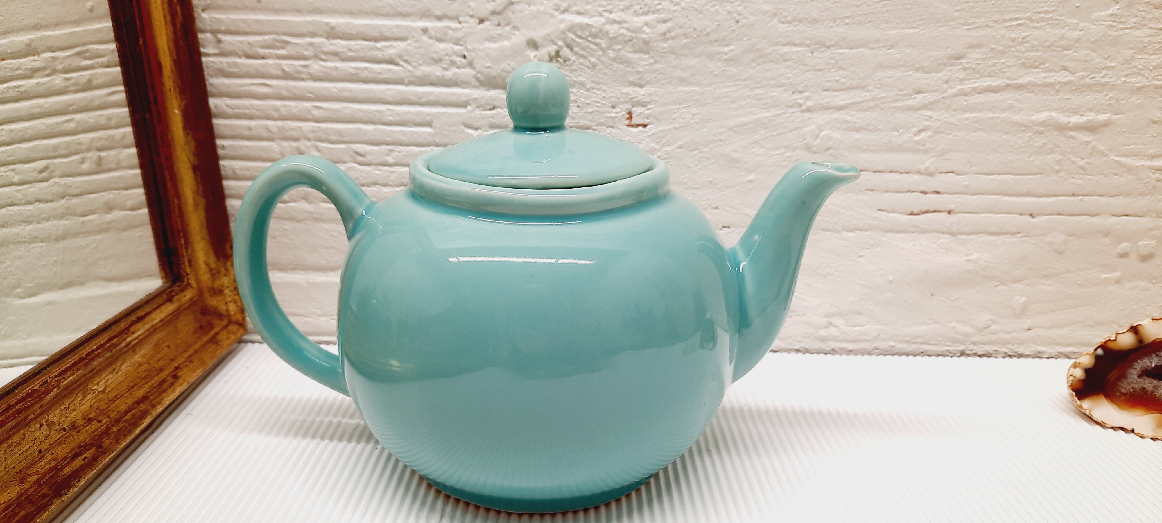 Celadon green teapot