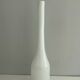 White opaline glass vase