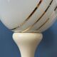 Lampe de table Space Age en verre opalin blanc