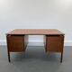 Mid-century teak freestanding desk from gv mobler, 1970s