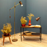 Danish coffee table on modern wheels