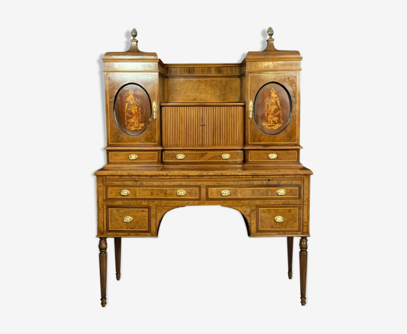 Bureau Empire en loupe d'Amboine, manguier et citronnier