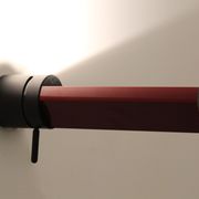 Tritico wall lamp Caltha designer Gianfranco Frattini lacquered in burgundy color, Italy 80's