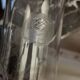 Chissed glass soliflore vase