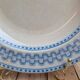 Large antique English deep plate B.p.w.&m. Milan – Ironstone