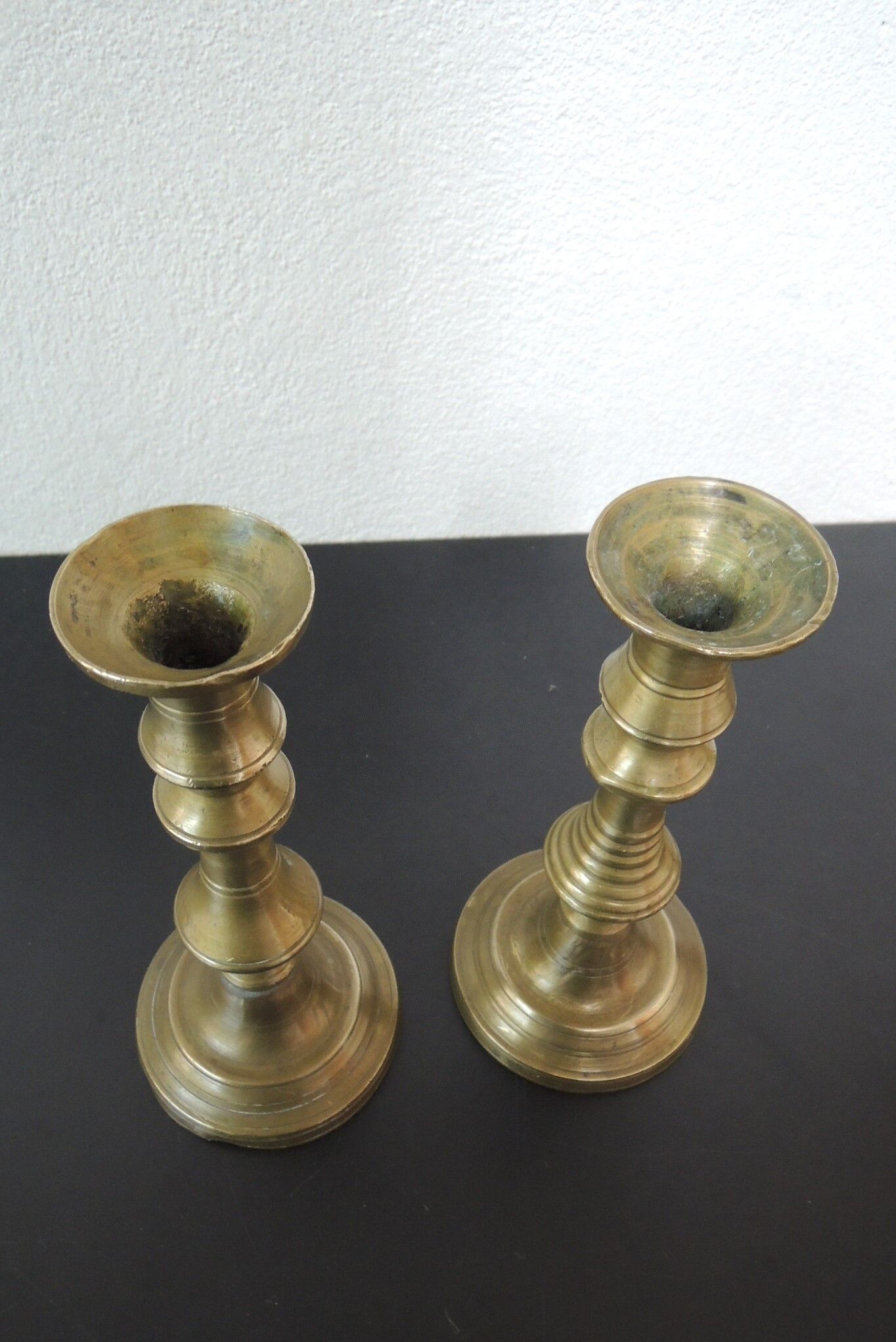 Duo de chandeliers en laiton