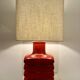 Table Lamp By Cari Zalloni, Red Ceramic, Germany, 1970s