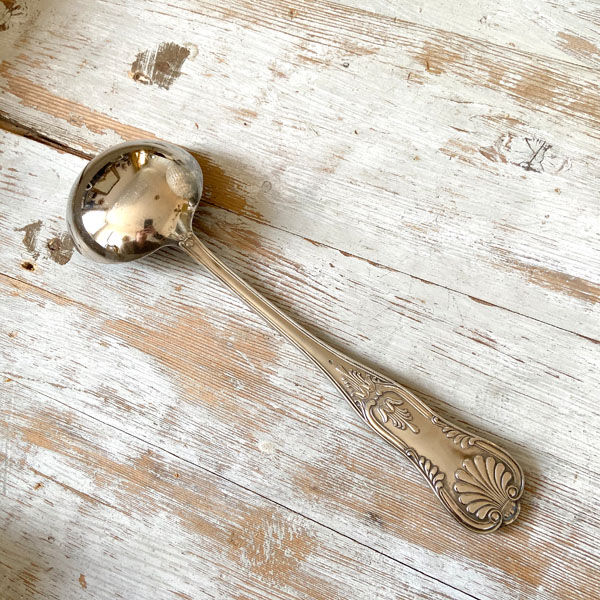 Silver metal ladle