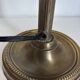 Vintage 1900 Clichy glass paste lamp, brass workshop desk - 60 cm
