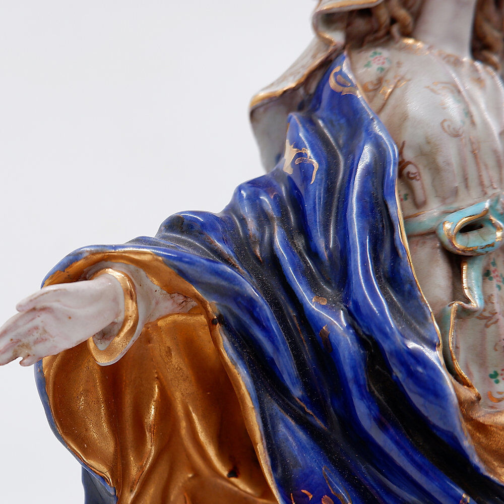 Polychrome faience "Assumption of Mary" by Eugenio Pattarino