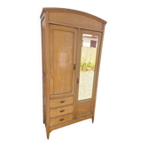 Antique wardrobe with 2 doors and 3 drawers.