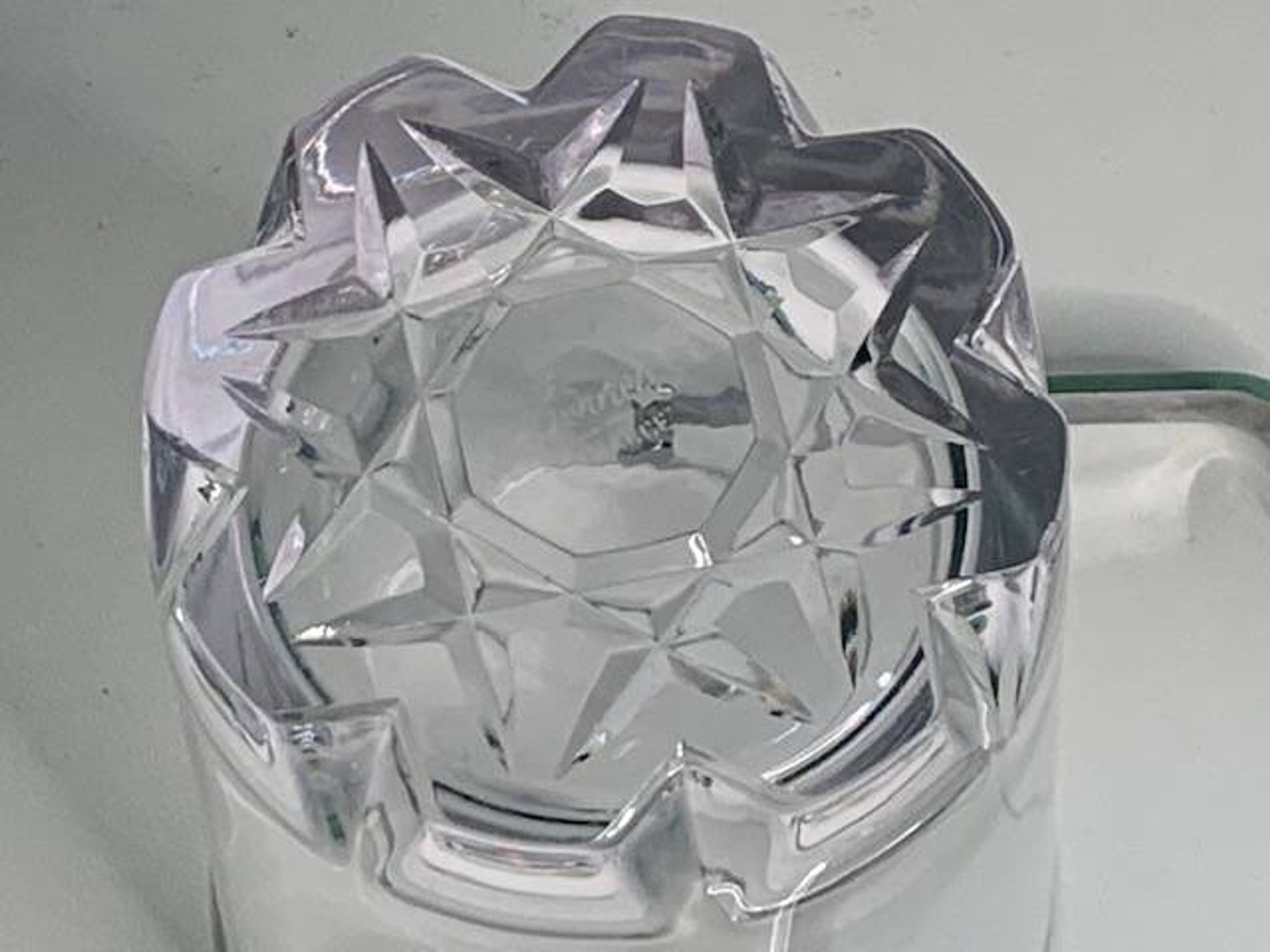 Seau glace glaçons sevres cristal taillé
