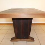 Art deco table in Macassar ebony