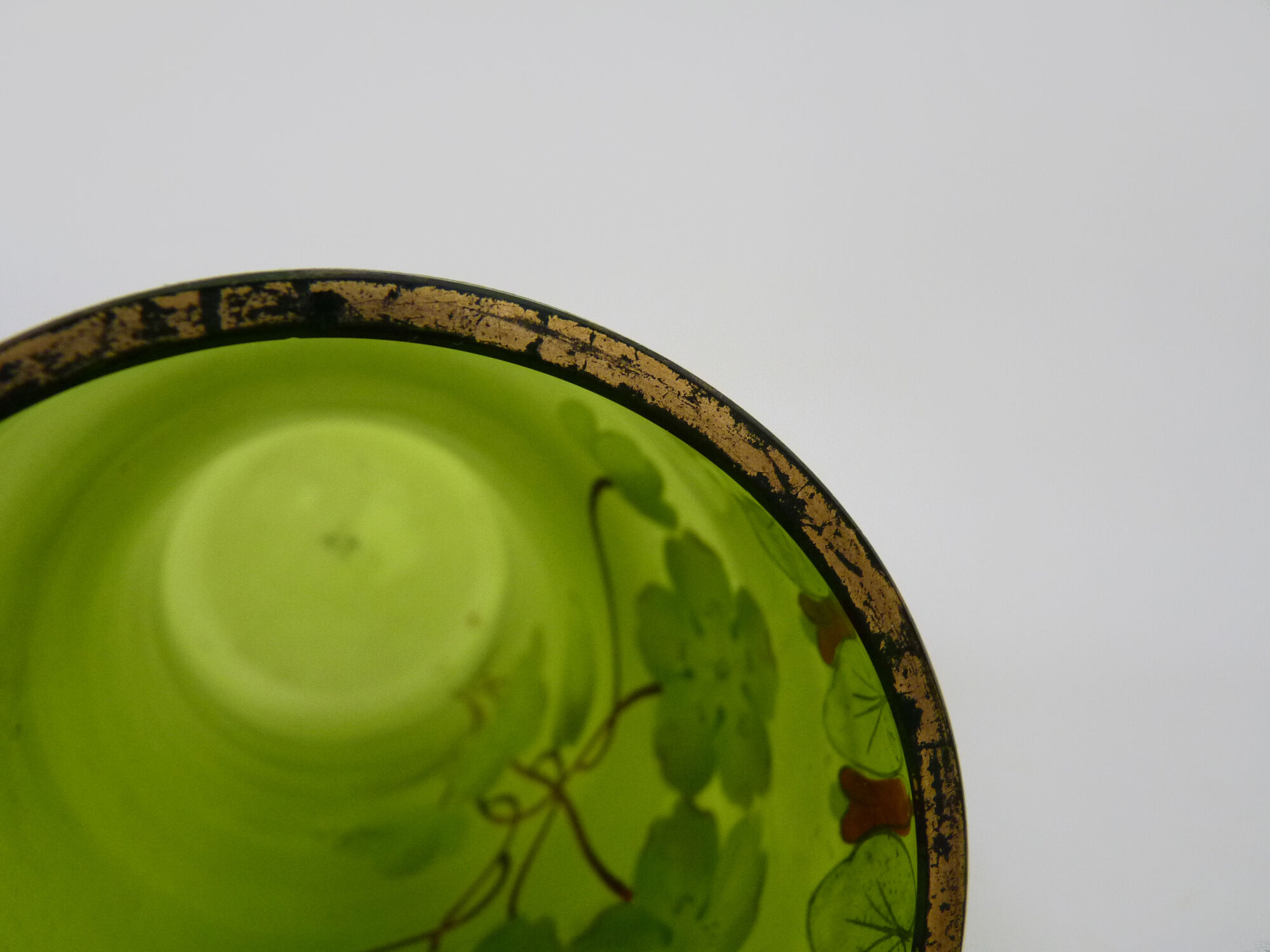 Art nouveau vase enamelled floral decoration, 27.5 cm - 10.82"