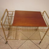 Vinyl door serving table