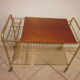 Vinyl door serving table