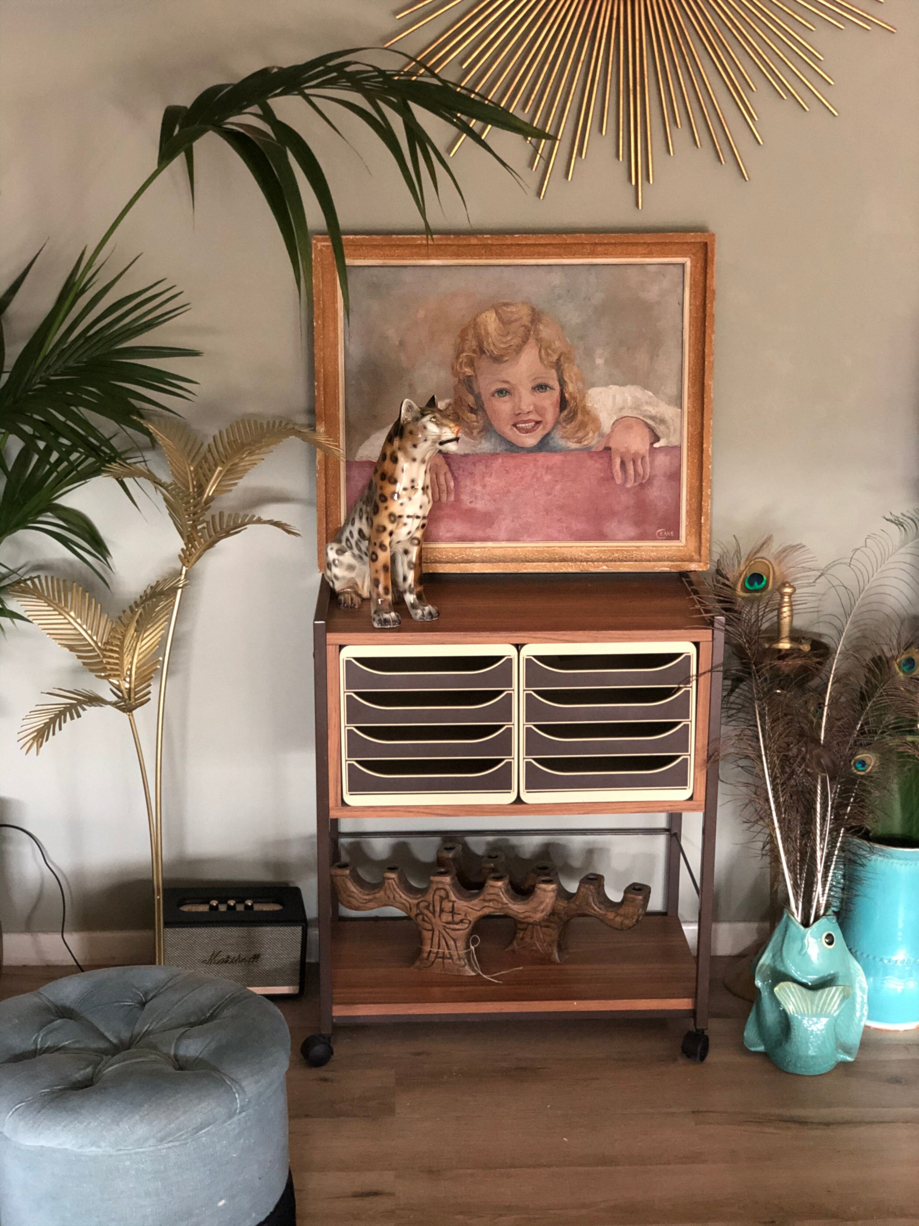 Portrait girl oil on canvas