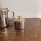 Antique Teapot Vintage Art Deco Silver-Plated Sugar Bowl