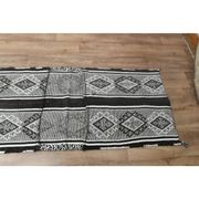 1970s Vintage Turkish Handmade Wool Cotton Gray Kilim Runner Rug 60x152