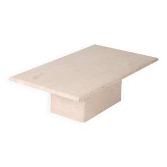 Travertine coffee table