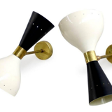 Wall lamps in the style of Italian creations of the 1950s