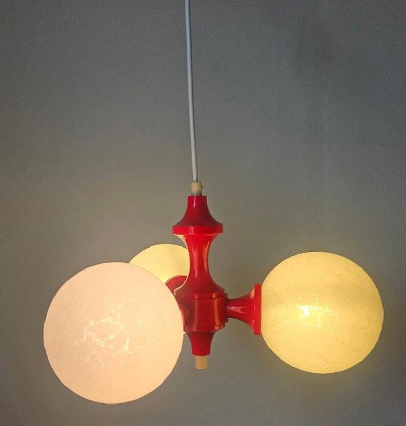 Rare Midcentury Chandelier or Pendant Sputnik, Richard Essig, Germany, 1970s