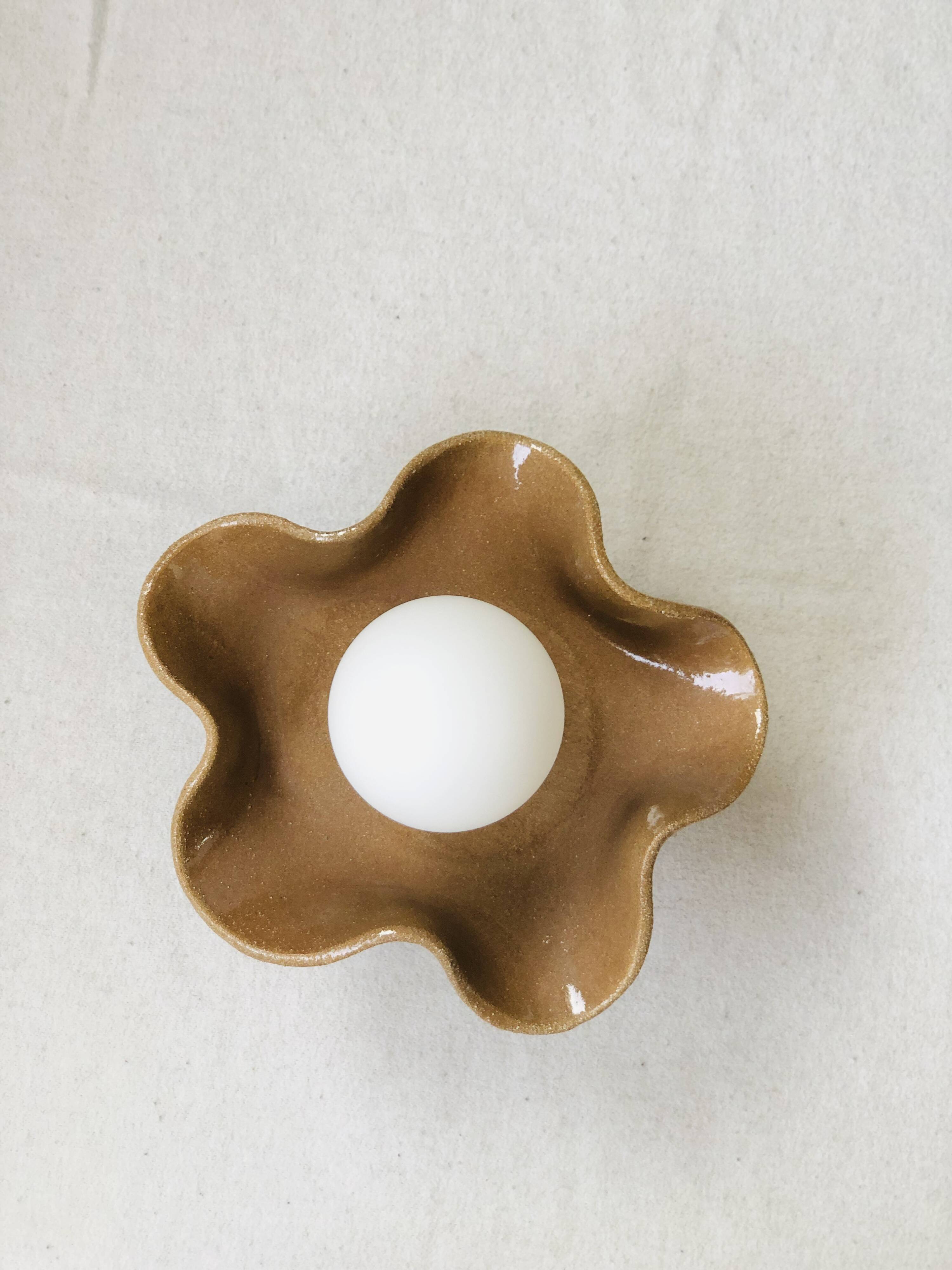 Square Coco Ceramic Wall Light - Chocolate Jelly