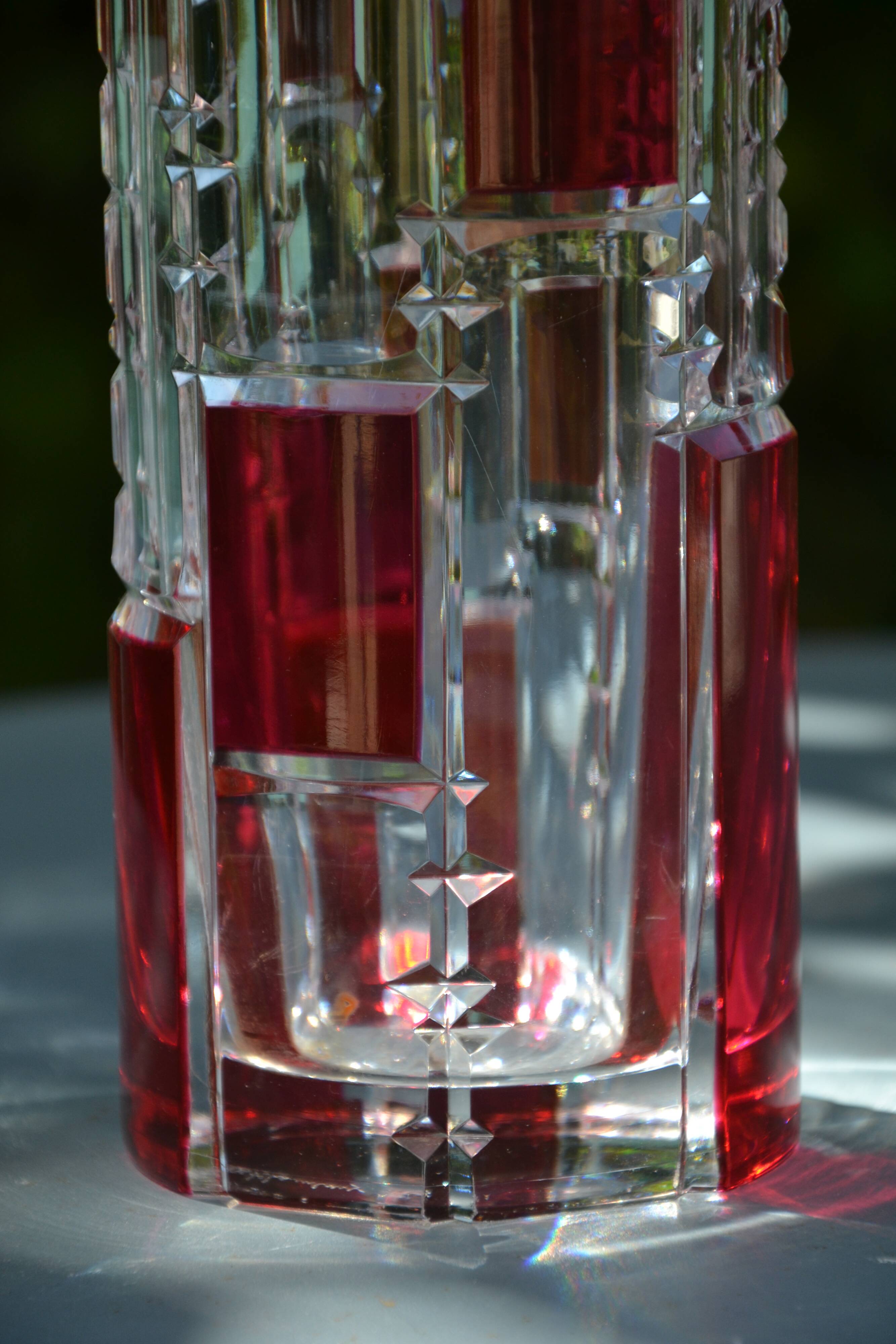 Modern St Lambert crystal vase