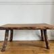 Brutalist wooden coffee table