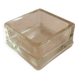 Vintage square glass empty pocket