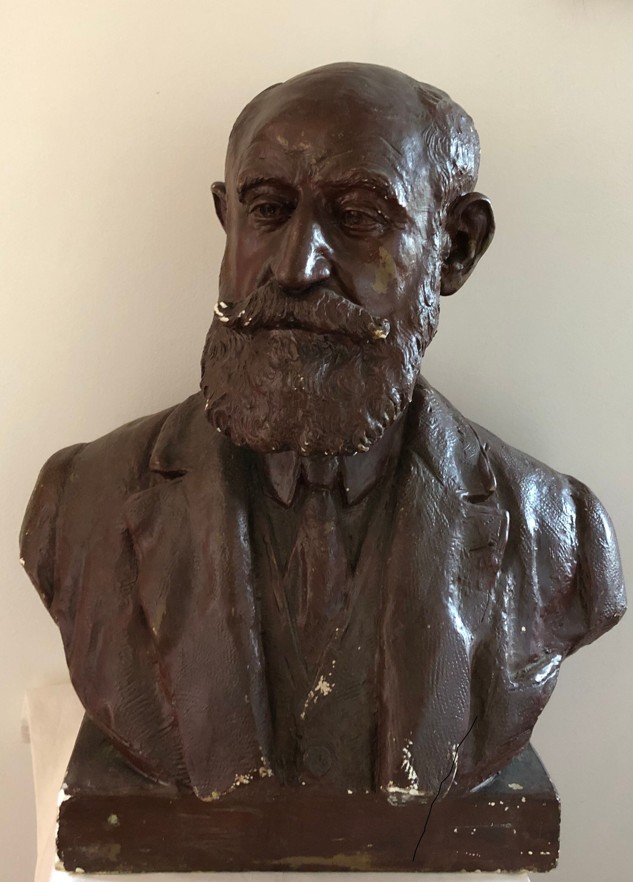 Plaster bust of André Lavaysse