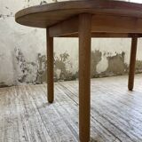 70s oval pine table from Les Arcs