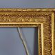 Old frame around 1850 wood - stucco, beaded interior edges, 52x48 hardwood 38x32 cm SB