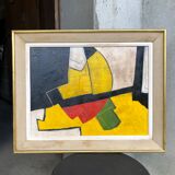 Abstract oil painting