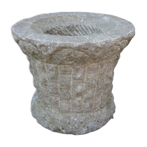 Vase en pierre bleu 19eme