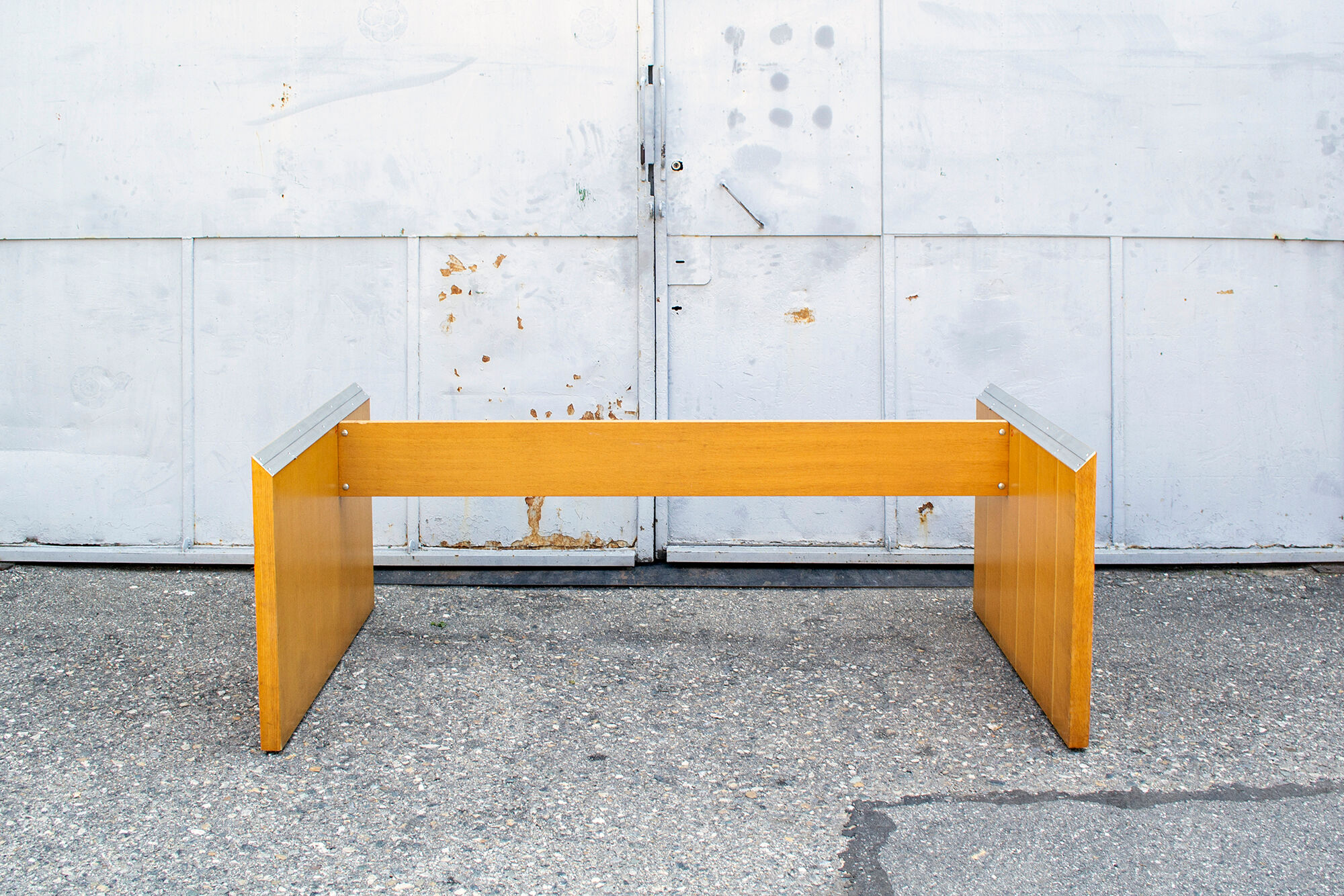 Removable desk in ash and aluminum Italy 60s