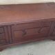 Antique wooden chest / storage trunk with lid