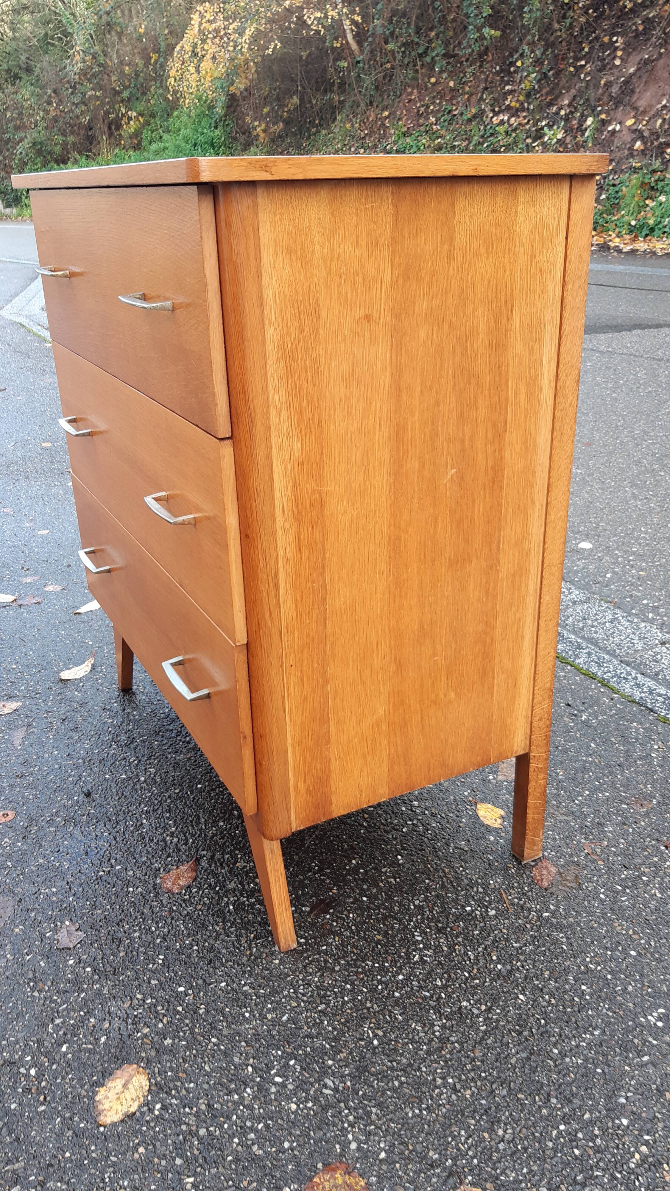Vintage chest of drawers compass feet