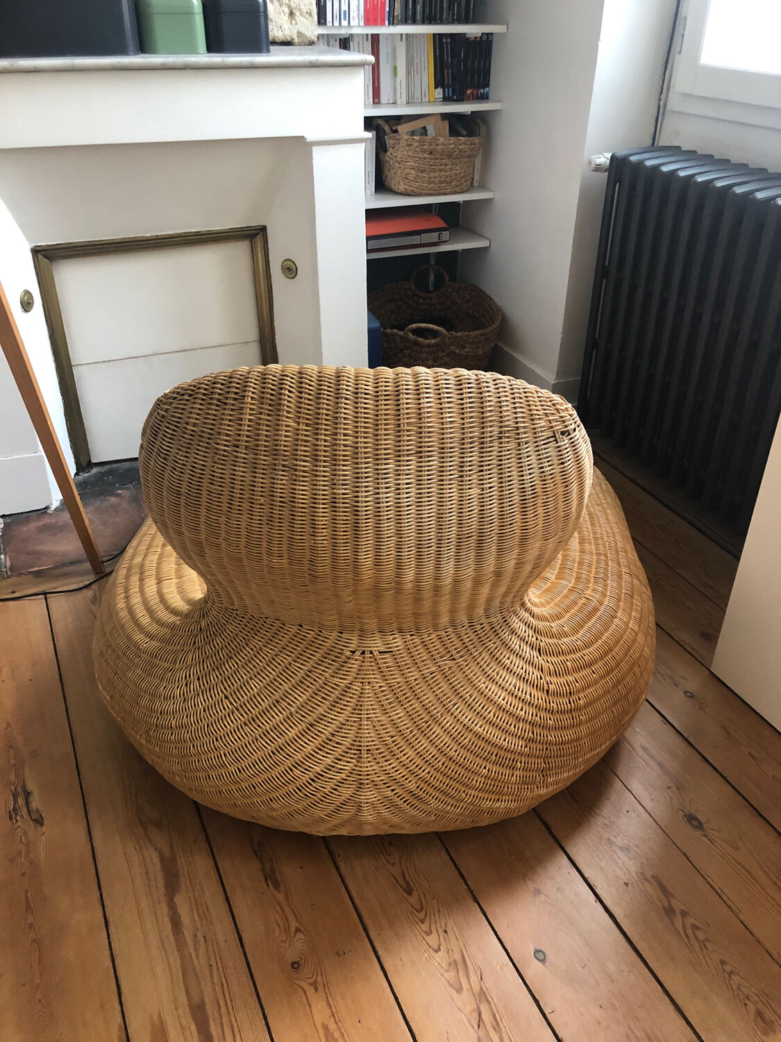 Fauteuil en rotin années 60